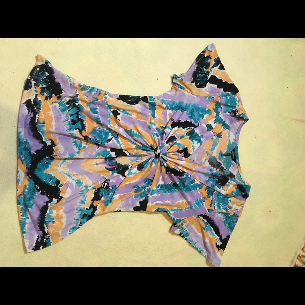 Swirl tie dye top
